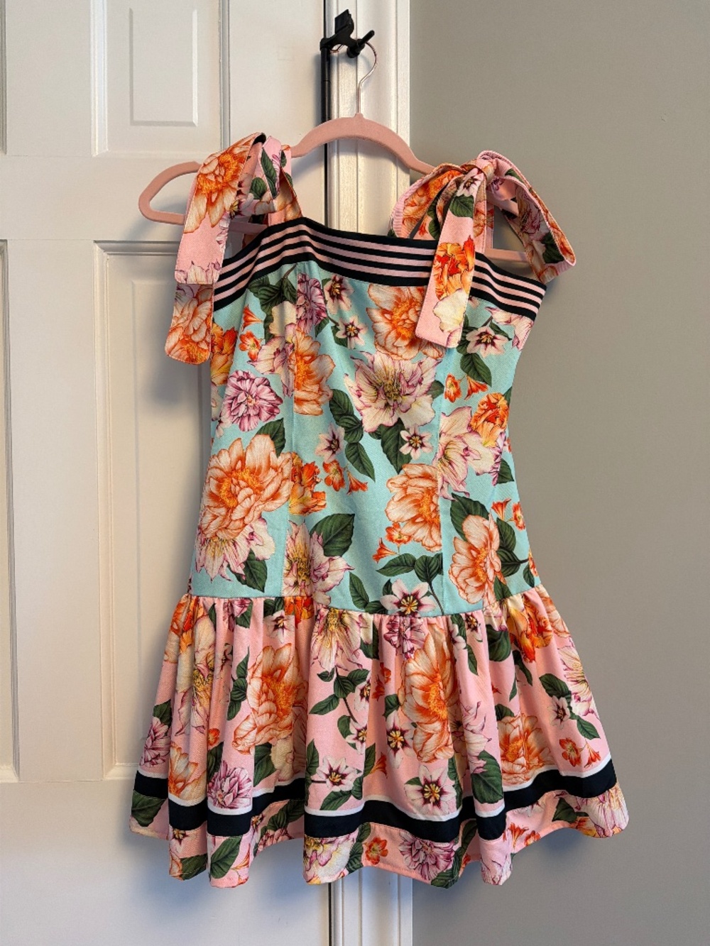Agua Bendita floral mini dress